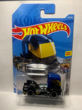 Blue Rig Heat HW Metro FYC65 D7C3 2017 Long Card Hot Wheels Diecast Car