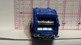Yellow Blue Total Disposal Garbage Truck GHB66 ©2019 Hot Wheels Diecast Car