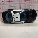 Black White Police C-280 Car Camaro  Hot Wheels Diecast Car