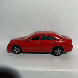 Red Mercedes Benz C-Class 6066 Motor Max Diecast Car