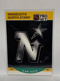# 574 Team Facts  Minnesota North Stars 90-91 Pro Set Hockey Cards