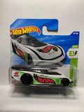 White Supercharged HW EV HYX64 N521 2024 Short Card Hot Wheels Diecast Car