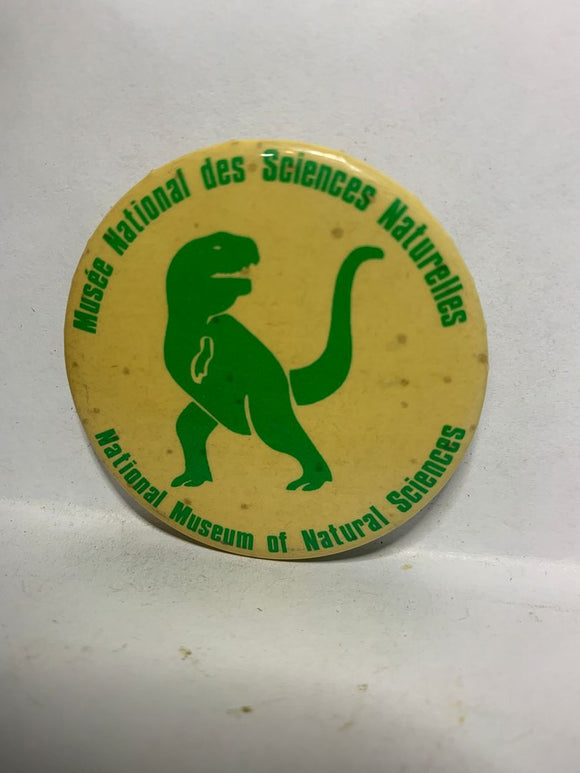 National Museum of Natural Sciences T-Rex  Button Pinback