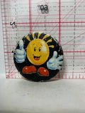 Sunshine Mascot Cartoon  Button Pinback
