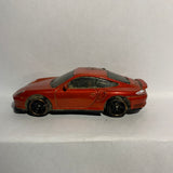 Red Porsche 911 Turbo 1/58 Dirty Matchbox Diecast Car