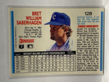 # 128 Bret Saberhagen  Kansas City Royals 1992 Donruss Baseball Cards