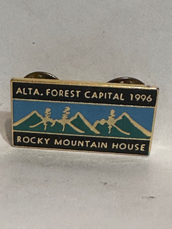 Alta Forest Capital 1996 Rocky Mountain House  Lapel Pin