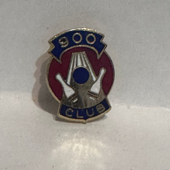 900 Club Bowling  Lapel Pin