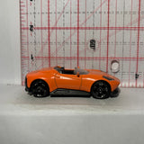 Orange Convertible Sports Car Fast Lane Diecast Car