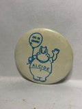 Aleide Zoo de Grandy Hippotamus Mascot  Button Pinback