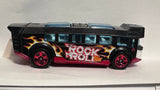 Black Rock n Roll Tour Hot Wheels High Bus ©2013 Hot Wheels Diecast Car