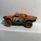 Orange #77 Sandblaster Ford F-150 SVT Raptor Prerunner BFD51 Hot Wheels Diecast Car