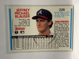# 228 Jeff Blauser  Atlanta Braves 1992 Donruss Baseball Cards