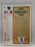 # 72 Brent Mayne Top Prospect Kansas City Royals 1991 UD Baseball Cards