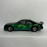 Black Green Dragon T-Bird Stocker Hot Wheels Diecast Car