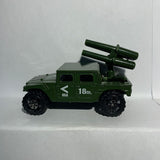 Green Army Humvee Rocket Launcher Military Unbranded Diecast Car