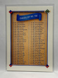 # 200 Checklist   1991 UD Baseball card