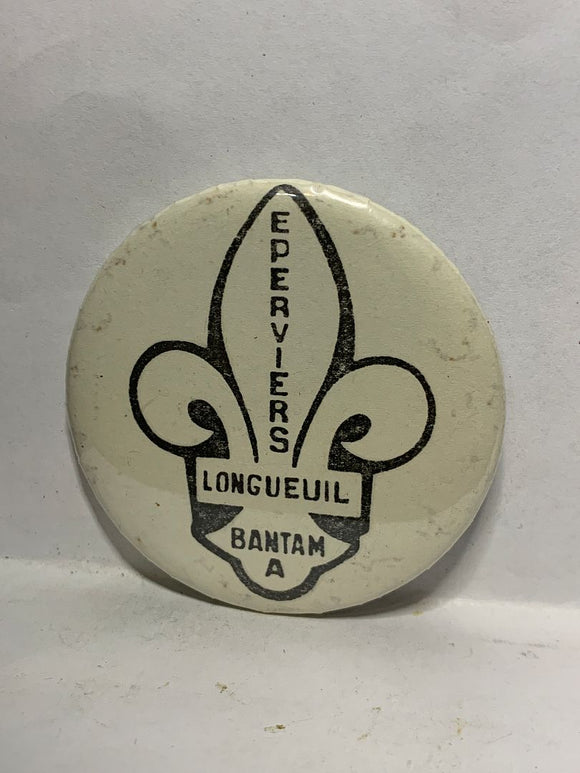 Eperviers Longueuil Bantan A Hockey Logo  Button Pinback
