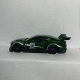 Green 2018 Bentley Continental GT3 GHB29 Hot Wheels Diecast Car