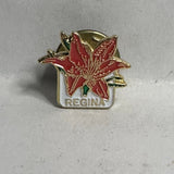 Regina Prairie Lily Flower Saskatchewan  Lapel Pin