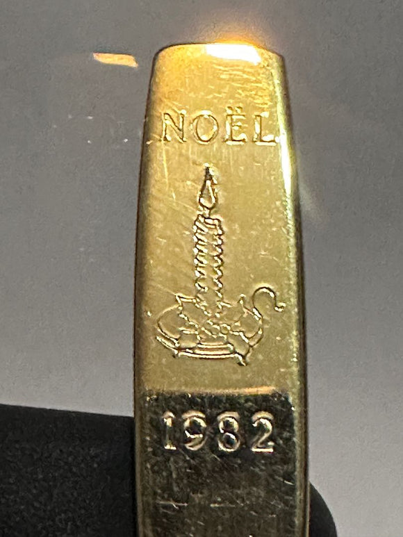 Noel 1982 Candle  Holiday Souvenir Spoon