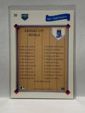 # 33 Team Checklist  Kansas City Royals 1991 UD Baseball card