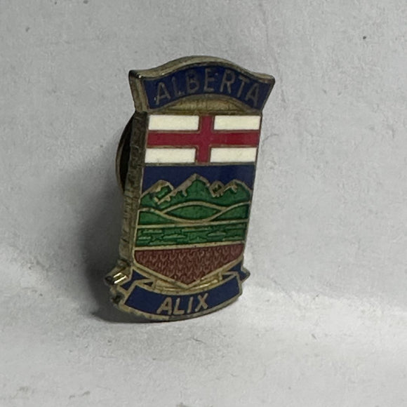 Alix Alberta Crest Emblem  Lapel Pin