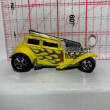 Yellow Flames Straight Pipes HW New Models Hot Wheels Diecast Car
