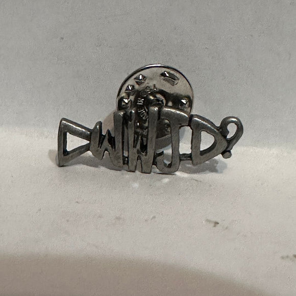WWJD Fish What would Jesus Do Slogan  Lapel Pin