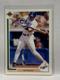 # 166 Kal Daniels  Los Angeles Dodgers 1991 UD Baseball Cards
