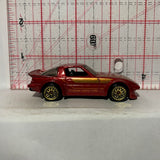 Red Mazda RX-7 HW J-Imports Hot Wheels Diecast Car