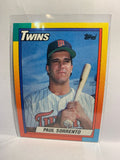 # 119T Paul Sorrento  Minnesota Twins 1990 Topps Baseball Cards