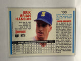 # 138 Erik Hanson  Seattle Mariners 1992 Donruss Baseball Cards