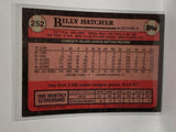 # 252 Billy Hatcher  Houston Astros 1989 Topps Baseball Cards