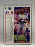 # 654 Alex Cole  Cleveland Indians 1991 UD Baseball Cards