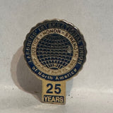 Laborer's International Union of North America 25 Years Logo  Lapel Pin