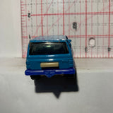 Blue Jeep Cherokee Skull Crossbones Matchbox Diecast Car