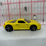 Yellow Porsche Carrera GT Hot Wheels Diecast Car