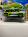 Green '90 Honda Civic EF HW '70s vs '90s HYX90 N521 G1 2025 Short Card Hot Wheels Diecast Car