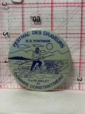 Festival des Draveurs N.D. Pontmain 1981 Domaine Constantineau  Button Pinback