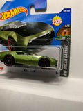 Green Slide Burn HW Dream Garage HYX84 N521 2024 Short Card Hot Wheels Diecast Car