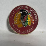 Body Shop Blackhawks Prince Albert Hockey  Lapel Pin