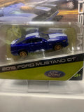 Blue 2015 Ford Mustang GT Muscle  Design 2018 Long Card Maisto Diecast Car