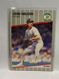 # 18 Gene Nelson  Oakland Athletics 1989 Fleer Baseball card