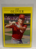 # 75 Joe Oliver  Cincinnati Reds 1991 Fleer Baseball card