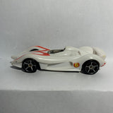 White Mach 6 Speed Racer Hot Wheels Diecast Car
