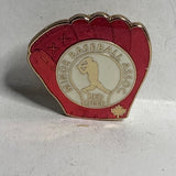 Minor Baseball Assoc Red Deer Glove Canada  Lapel Pin