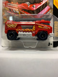 Red Inferno Fire Truck   Long Card Zuru Metal Machines Diecast Car