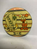CASA Crest Emblem Puppy 2-C Drawing  Button Pinback