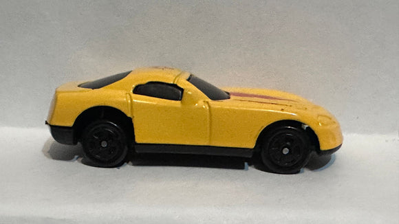 Yellow #88 Flames Racer Unbranded Diecast Car